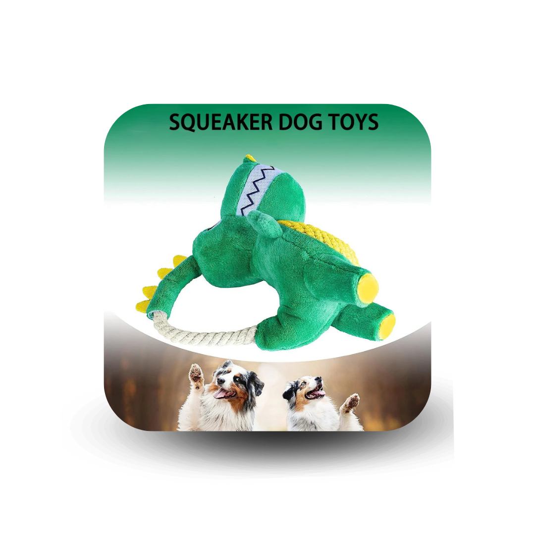 Durable Teething Toy – Squeaky Plush Chew Toy