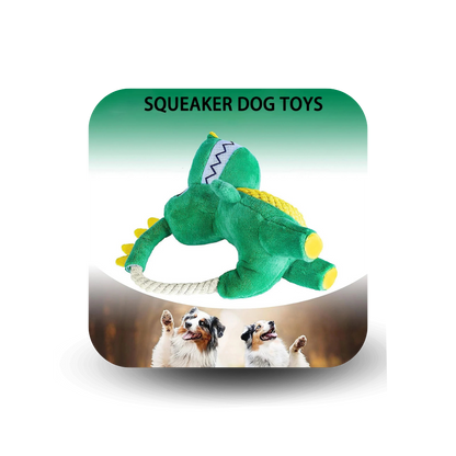 Durable Teething Toy – Squeaky Plush Chew Toy