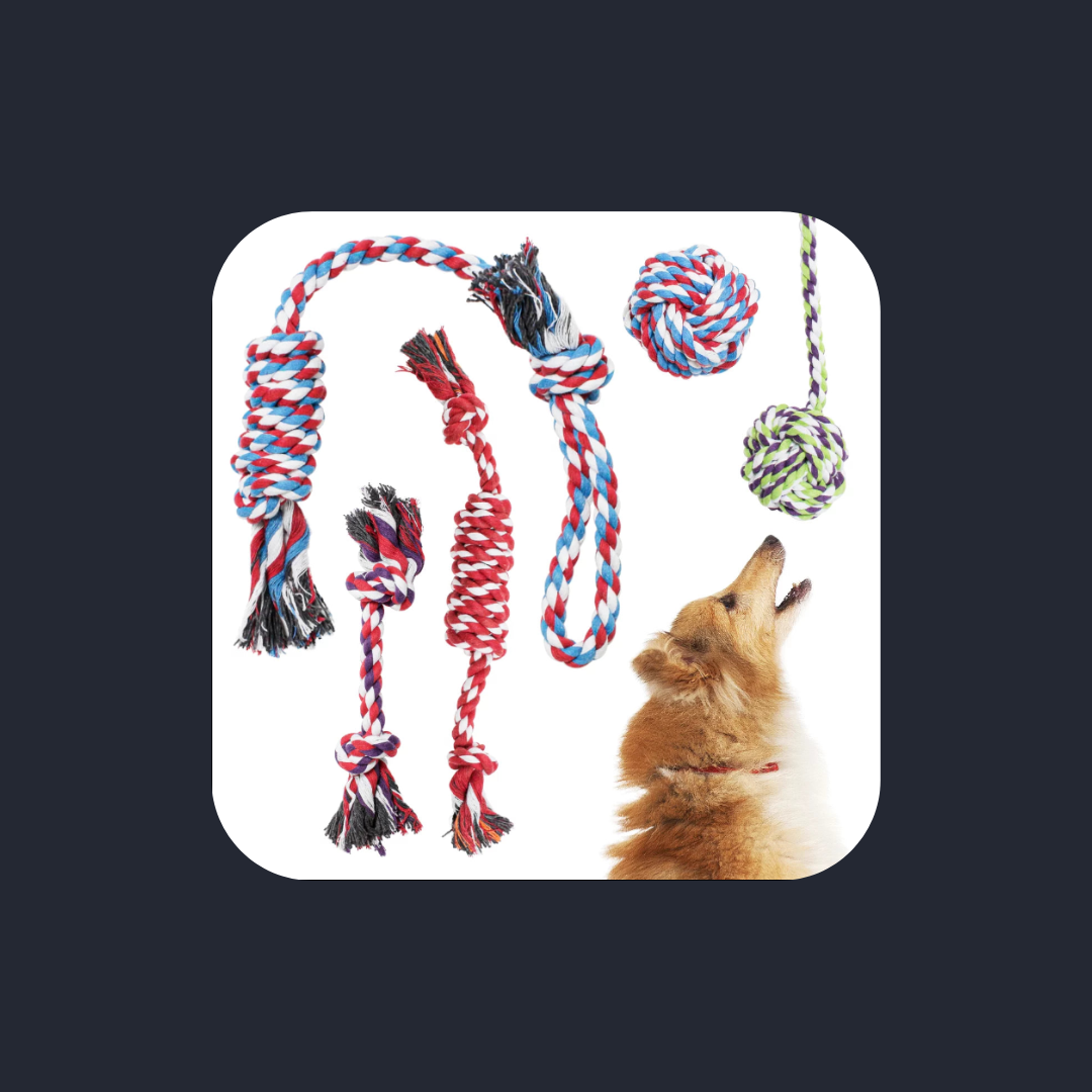 Pacific Pups Rope Dog Toys – 5 Pack